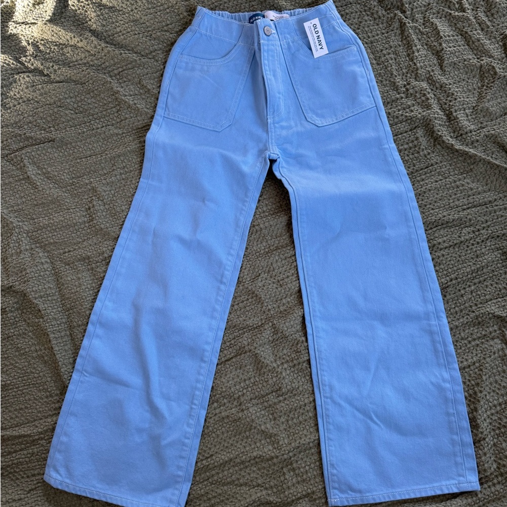 Old Navy Sky Blue Baggy Wide-Leg Jeans